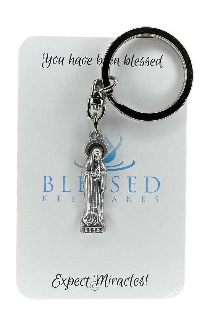Our Lady of Lourdes key ring