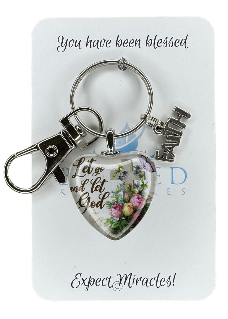 Let Go And Let God Keyring